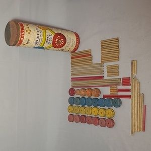 Vintage W. R. Benjamin Co. Super Makit Tinker Toys